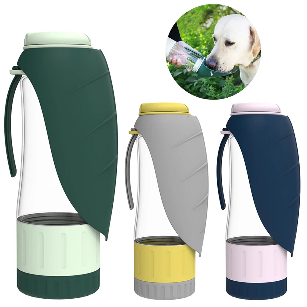 2 in 1 Multifunction Pet Dog Water Bottle